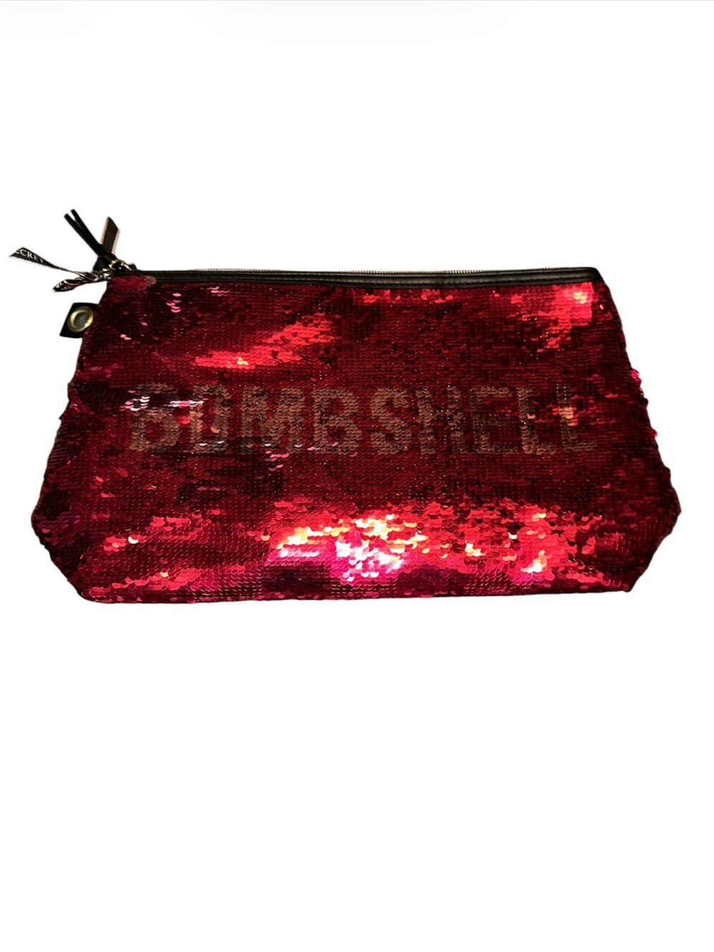 Vintage RARE Y2K Victoria’s Secret Sequin Zip Pouch